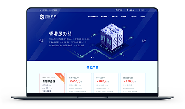 大带宽vps_数脉科技-香港CN2+BGP带宽20M月付433元
