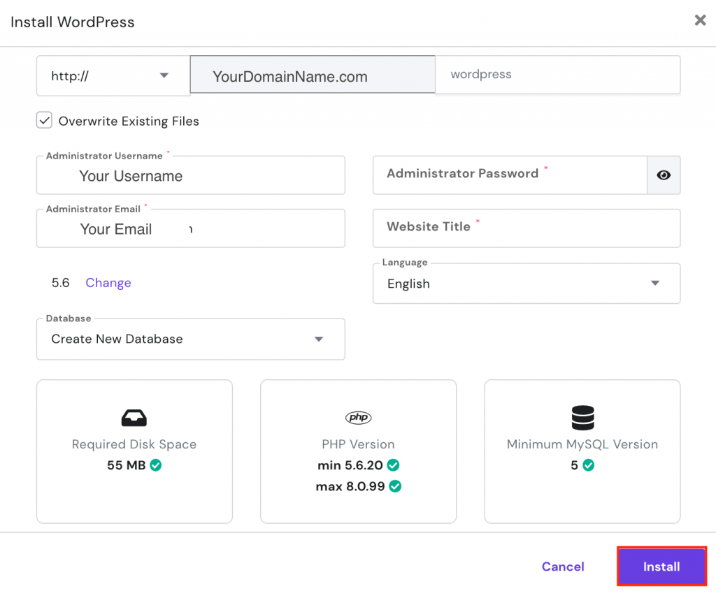 hostinger上如何通过3个简单步骤安装WordPress