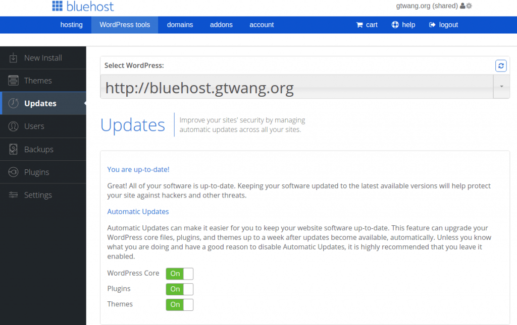 Bluehost 网页主机空间安装WordPress 教学