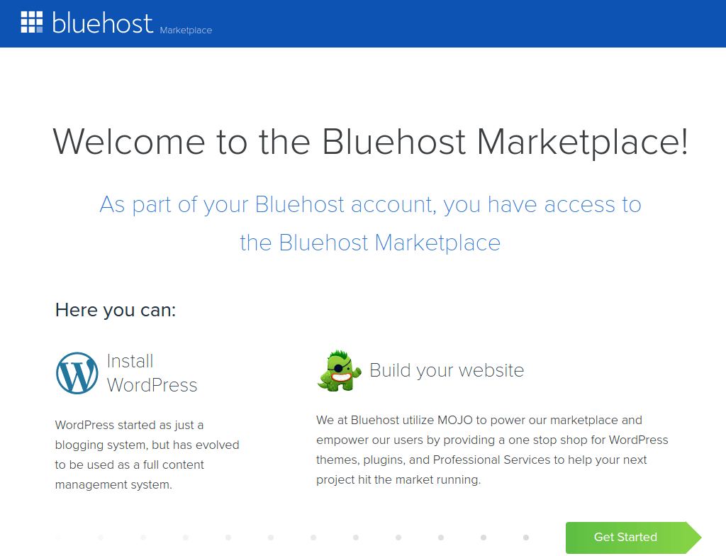 Bluehost 网页主机空间安装WordPress 教学