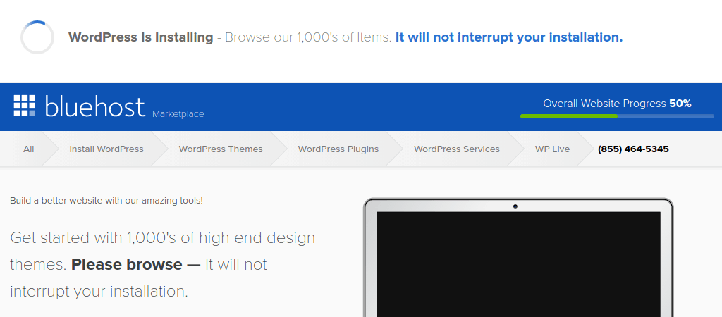 Bluehost 网页主机空间安装WordPress 教学