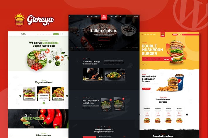 Gloreya – 另一个餐饮行业WordPress 主题
