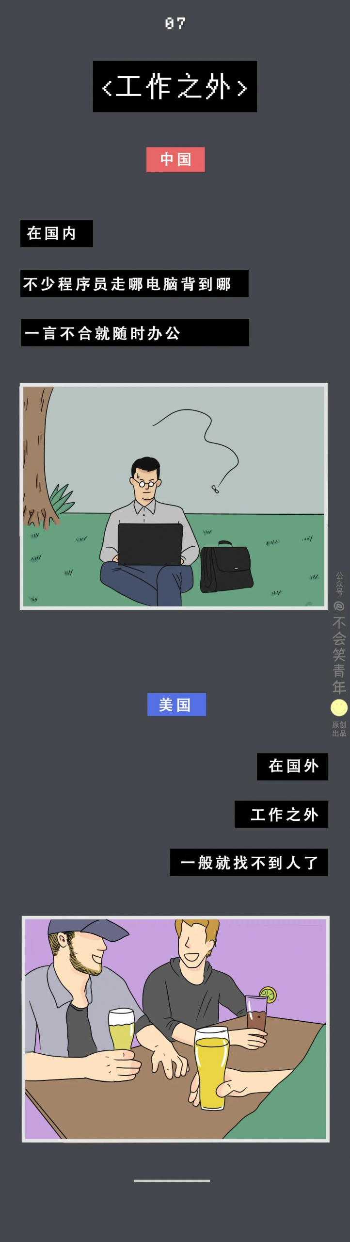 中国程序员VS美国程序员，这也太形象了吧...