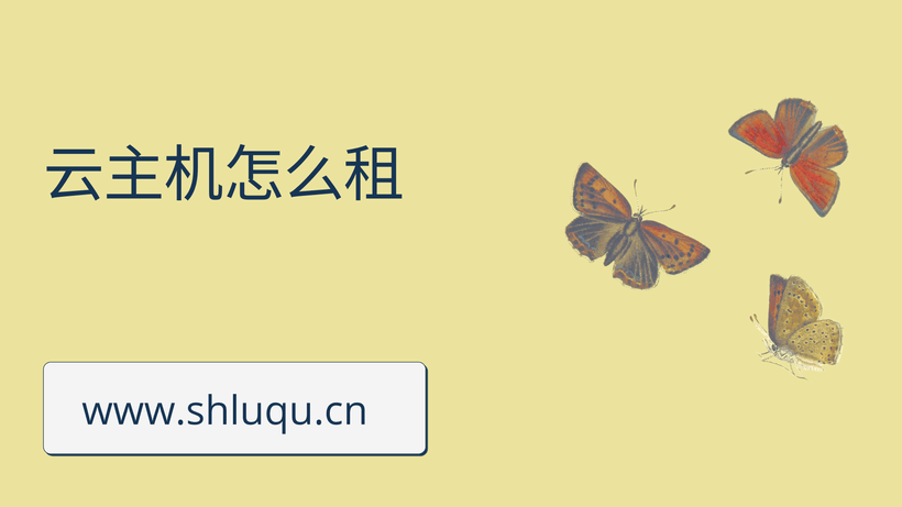 云主机怎么租