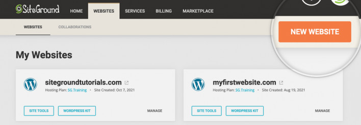 SiteGround上如何安装WordPress