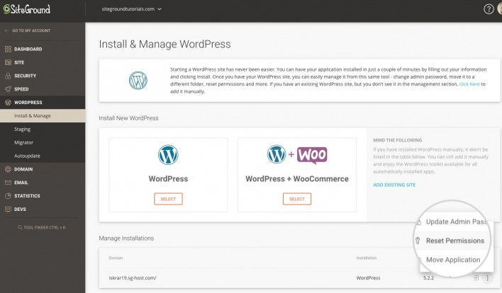 SiteGround上的WordPress管理工具使用方法 SiteGround上的WordPress管理工具使用方法