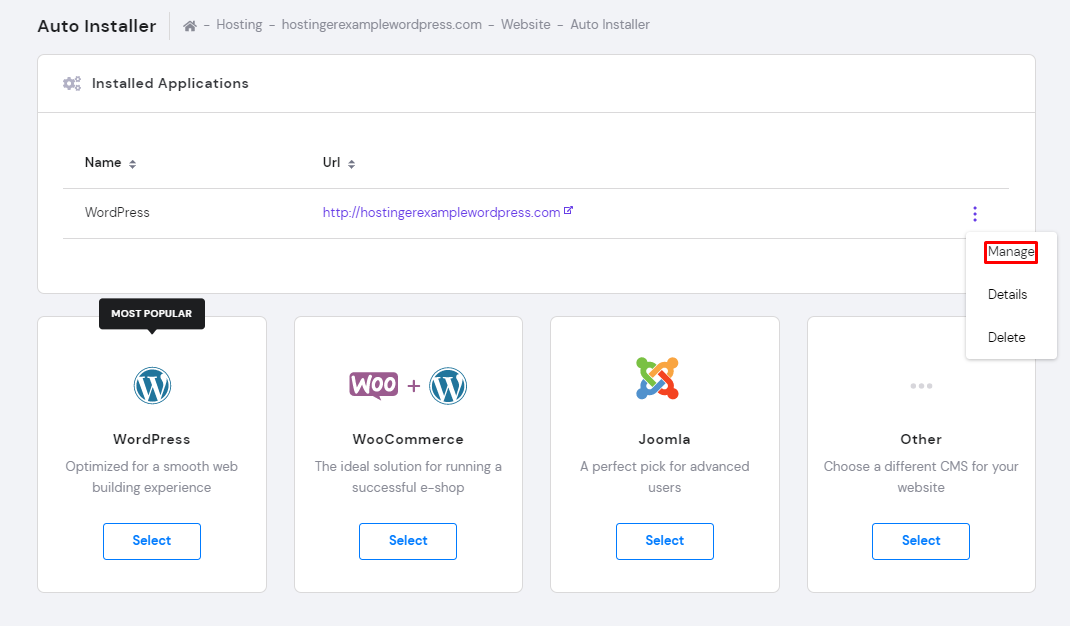 hostinger主机安装WordPress