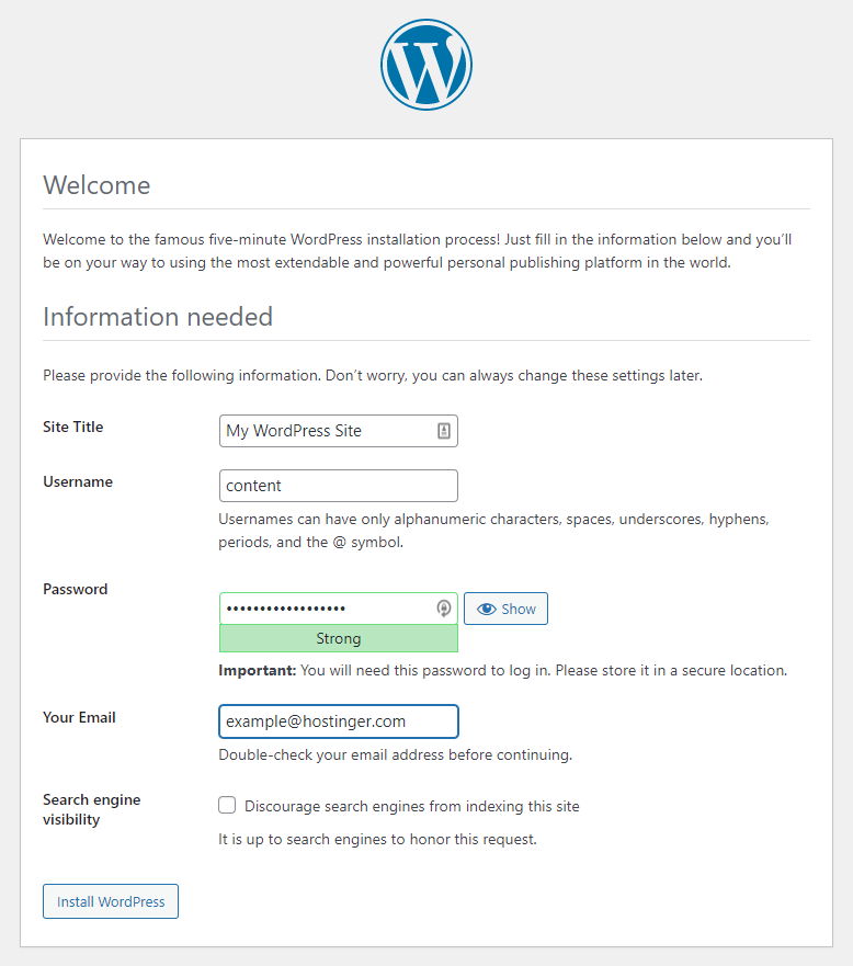 hostinger主机安装WordPress hostinger主机安装WordPress