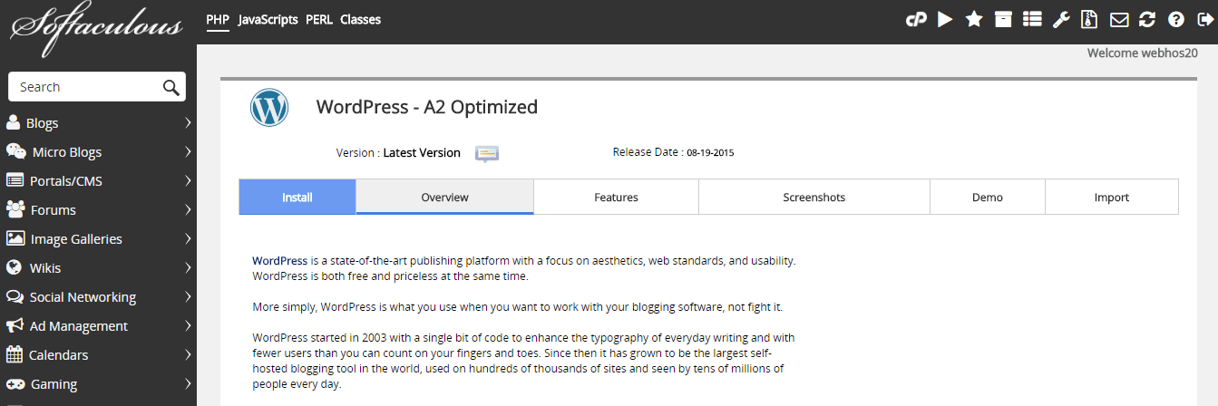 在A2 Hosting主机上安装WordPress 在A2 Hosting主机上安装WordPress