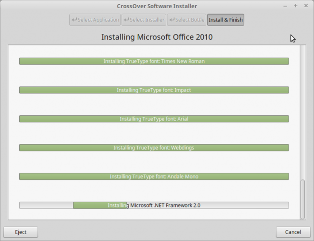 如何使用CrossOver在 Linux上安装Microsoft Office 2010