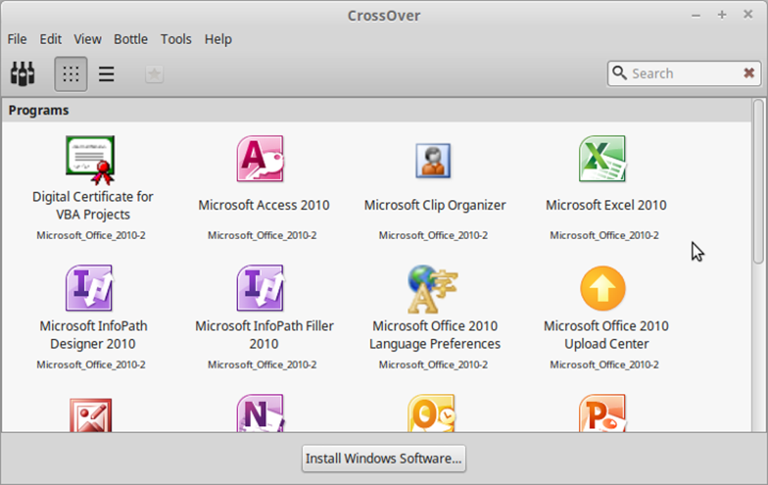 如何使用CrossOver在 Linux上安装Microsoft Office 2010