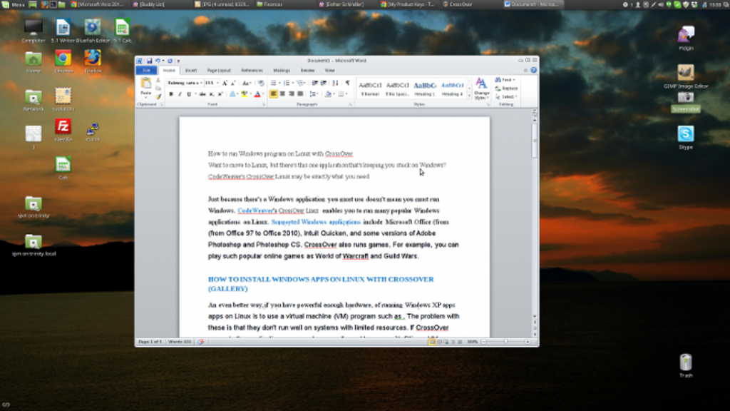 如何使用CrossOver在 Linux上安装Microsoft Office 2010