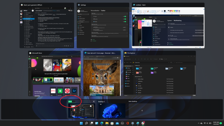 如何在 Windows 11 中管理虚拟桌面