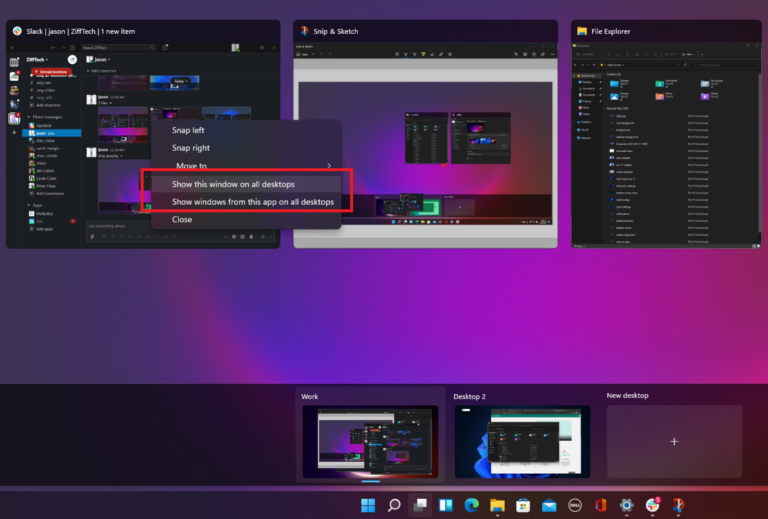 如何在 Windows 11 中管理虚拟桌面