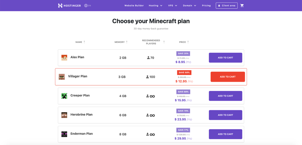 如何使用 Hostinger配置Minecraft服务器 如何使用 Hostinger配置Minecraft服务器