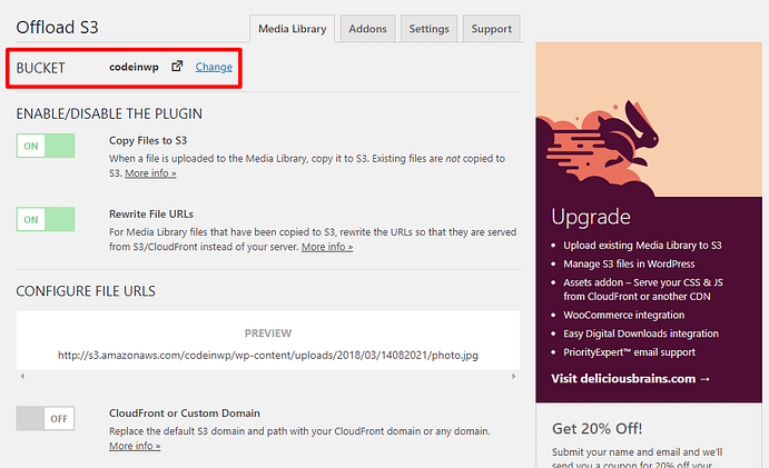 Amazon S3对象存储对接wordpress
