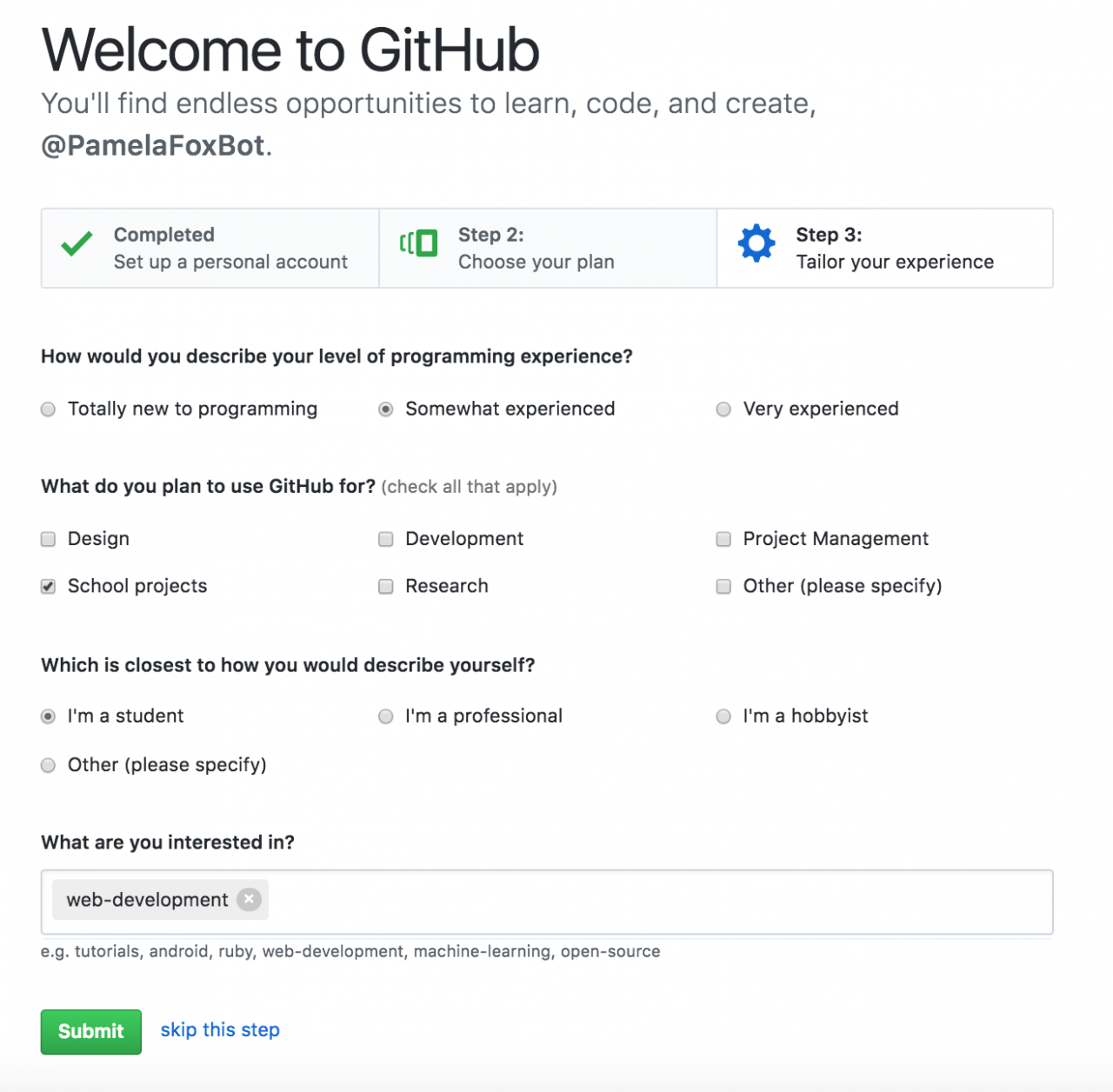 在Github上发布您的永久网站