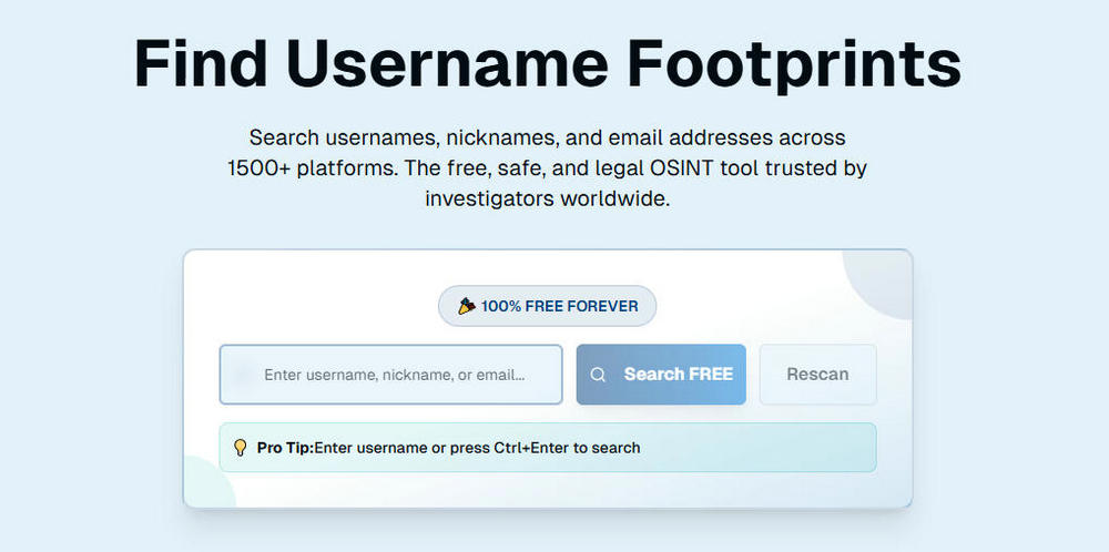 我能通过用户名找到某人的所有社交媒体账户吗？